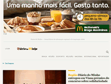 Tablet Screenshot of diariodominho.pt